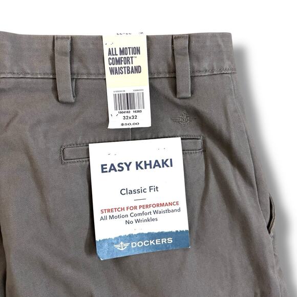 NWT Dockers Men’s Size 32x32 Easy Khaki Classic Fit Pants Casual - Picture 4 of 7